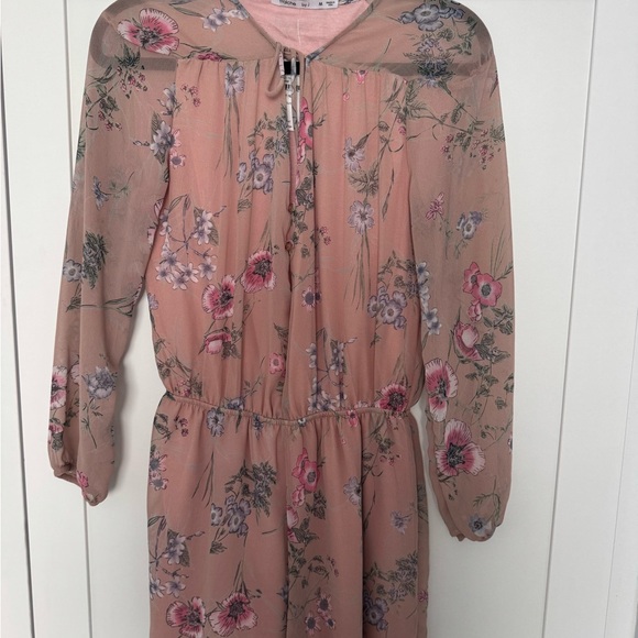 Fraiche by J Long Sleeved Floral Romper - Picture 2 of 5